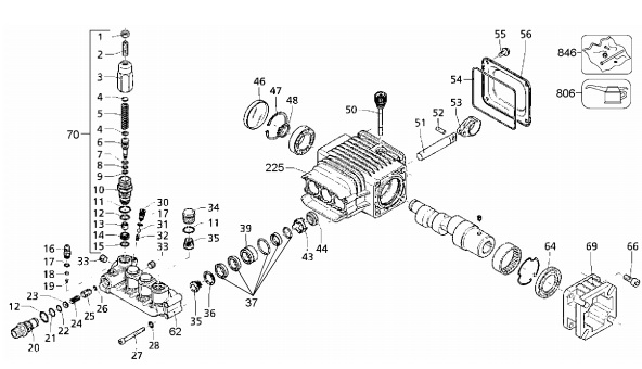 DP2800A Type 2 Pump breakdown and parts